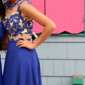 Royal blue prom dress